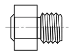 치수가 포함된 기술 도면: AVDEL® - Nosepieces for blind rivet tool AVDEL® 73200-2000