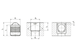 Technical drawing with dimensions of KOENIG EXPANDER® MB 700 - Sealing plugs