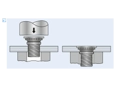 Montageabbildung für PEM® FHA - Einpressgewindebolzen für metallische Werkstoffe