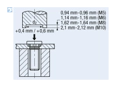 Montageabbildung für PEM® HFHS - Einpressgewindebolzen für metallische Werkstoffe
