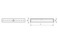 Technical drawing with dimensions of Klauke® R - Full-Tension compression joints