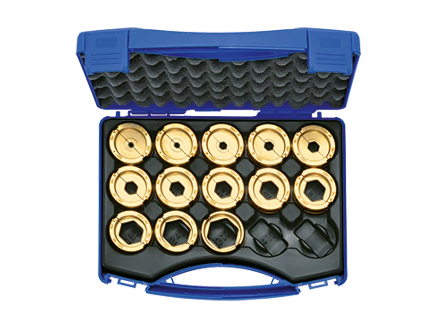 BN 27751 | Crimping die set in plastic carry case small for compression cable lugs to DIN 46235