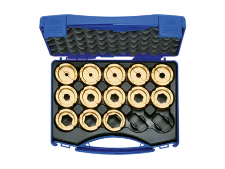 Immagine del prodotto Klauke® R22SET - Set matrici in valigetta di plastica strette per capicorda tubolari