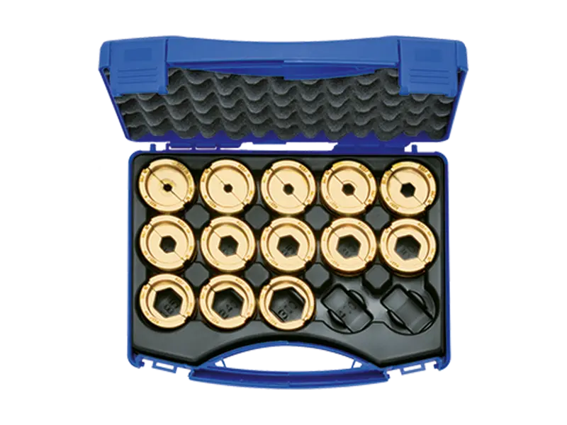 Immagine del prodotto Klauke® R22SET - Set matrici in valigetta di plastica strette per capicorda tubolari