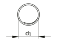 Technical drawing with dimensions of Ball-Lok® 75... - Key rings