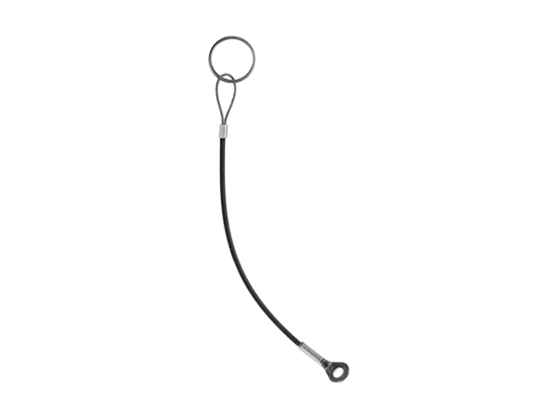 제품 이미지: HALDER EH 22400. - Retaining cables for single acting ball lock pin with holding ring, and loop to be screwed