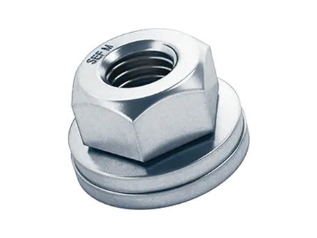 Obraz produktu ecosyn® SEF M - Nakrętki sześciokątne kombi cała metalowa, z obrotową niespadającą podkładką
