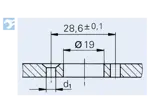 Montageabbildung für Camloc® 991F - Haltenocken zum Nieten / Schrauben