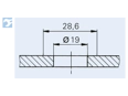 Assembly illustration for Camloc® 991F - Receptacles for welding