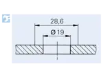 Montageabbildung für Camloc® 991F - Haltenocken zum Schweissen