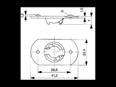 Technical drawing with dimensions of Camloc® 991F - Receptacles for welding