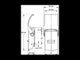 Technical drawing with dimensions of Camloc® 1429L - Tension latches with spring steel drawhook and secondary lock