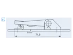 Illustrazione di montaggio per Camloc® V951L - Controganci corti, senza fori da saldare