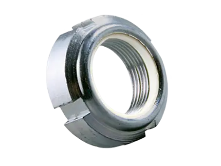 Product image of ELASTIC-STOP® GUP - Slotted round nuts for hook spanners with polyamide insert, high type