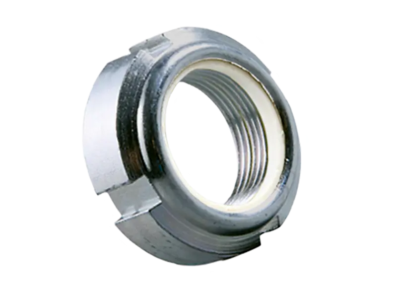Product image of ELASTIC-STOP® GUP - Slotted round nuts for hook spanners with polyamide insert, high type