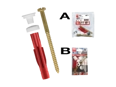 Product image of TOX Toilet Plus - Sanitary fixing set with all-purpose wall plugs, hex head wood screws, washers and chrome-plated cover caps