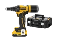 Imagen del producto de DEWALT® DCF403-2XR-QW - Remachadora eléctrica con batería en T STAK™-kitbox, totalmente equipado
