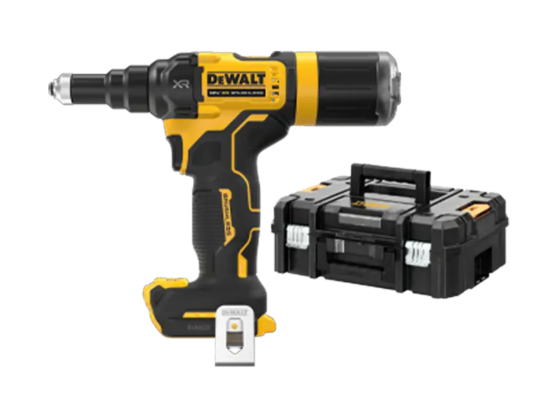 Obrázek produktu DEWALT® DCF403-B-EU - Akumulátorový nýtovací nástroj v T STAK™-kitbox, základní nářadí bez baterie / bez nabíječky