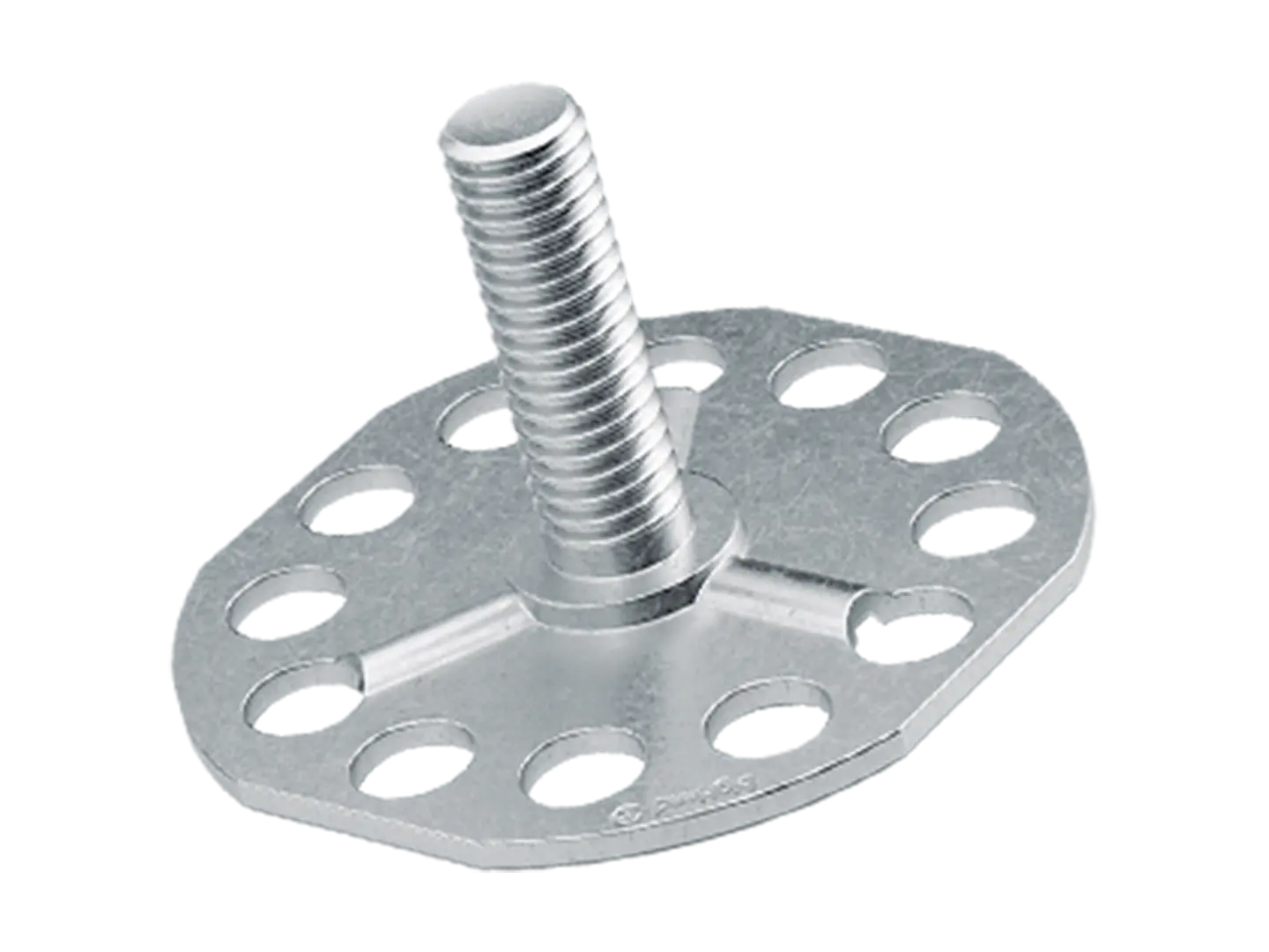 BN 55844 | Fastener with threaded stud rounded corner head Ø 38 mm