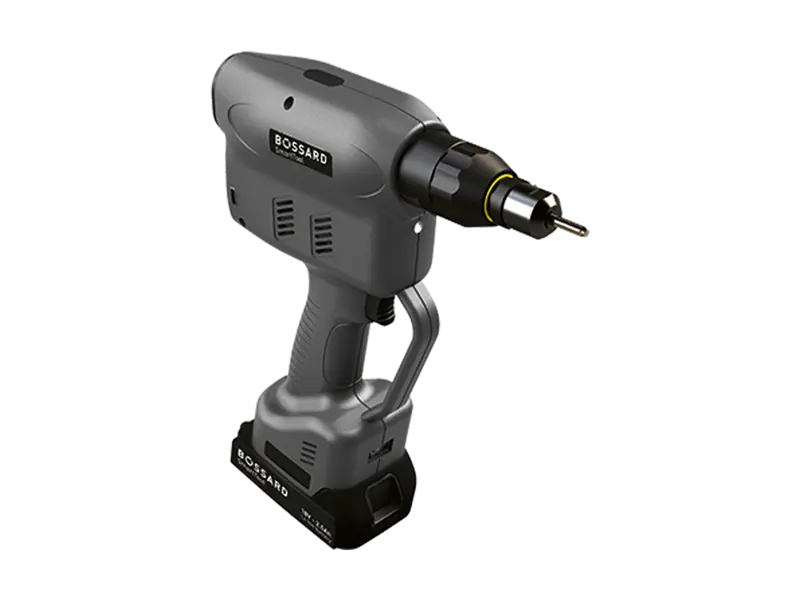Product image of Bossard SmartTool RNB-25-S - Programmable force-controlled battery setting tool for blind rivet nuts and blind rivet studs, including Wi-Fi and barcode reader