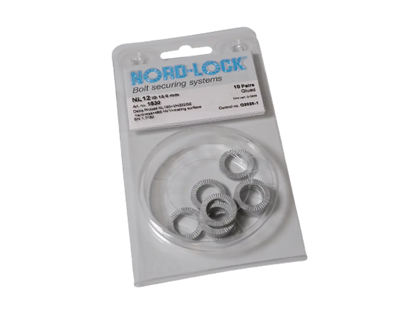 BN 65198 | Keilsicherungsscheiben paarweise geklebt, Blisterverpackung