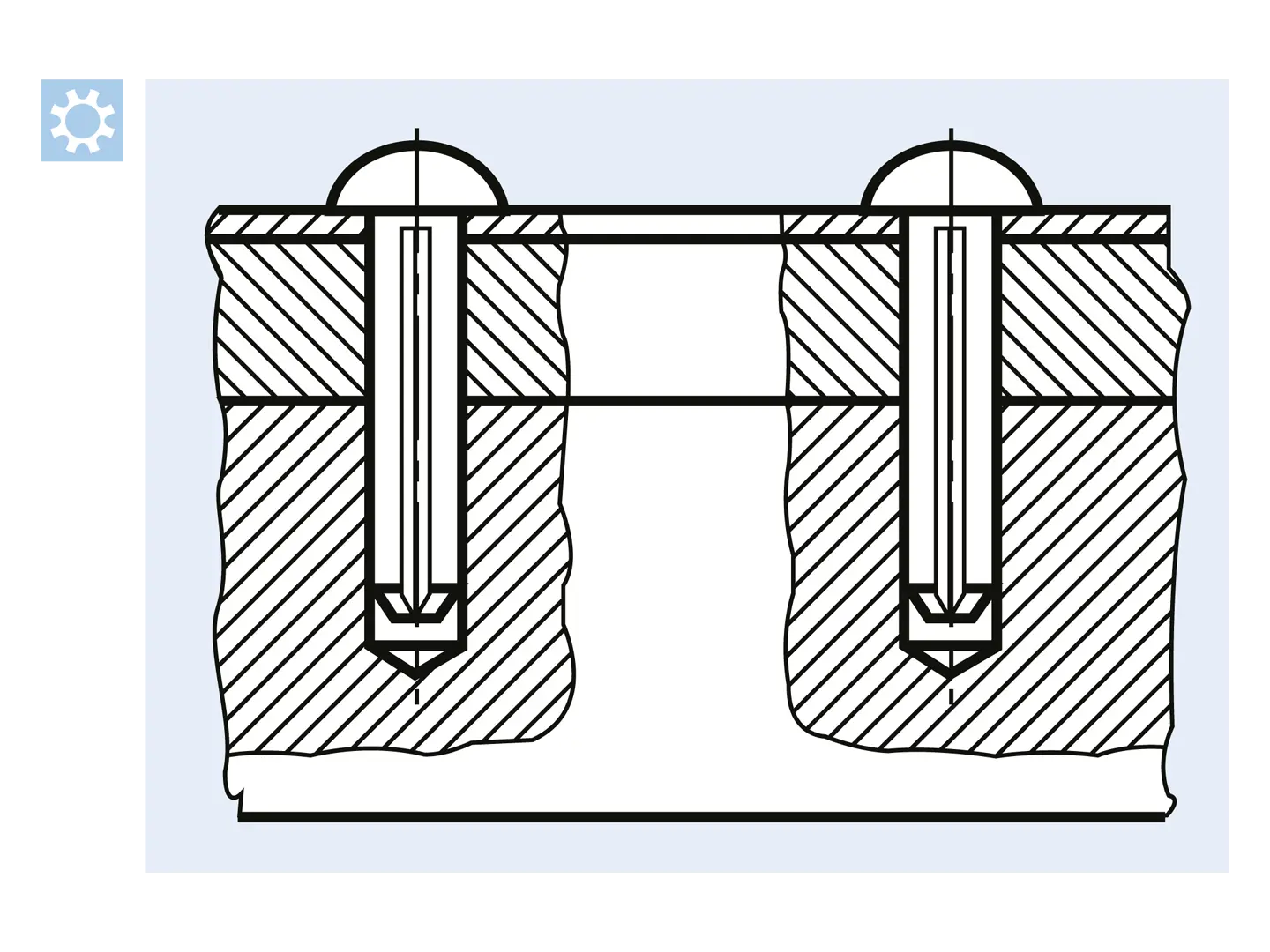 BN 893 - Round head grooved pins | Bossard America