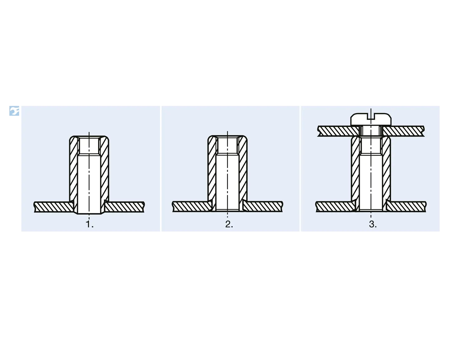 BN 3308 - Round rivet spacers | Bossard Switzerland