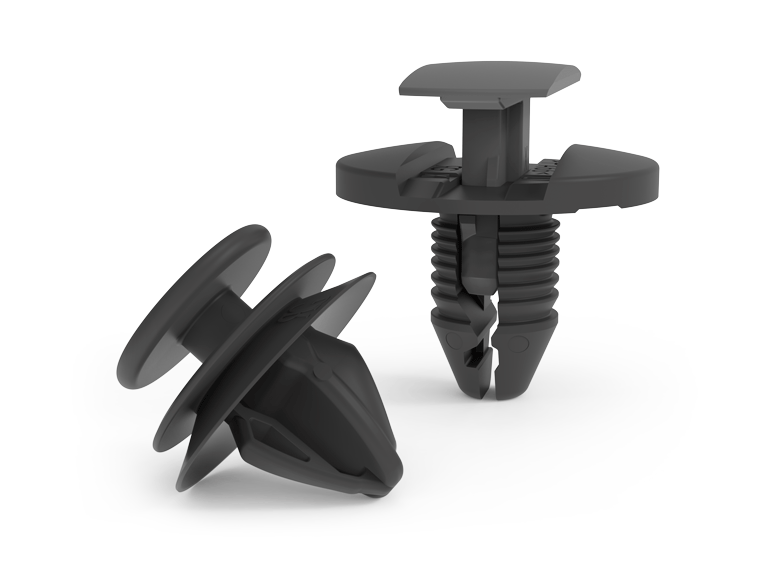 Clips de ajuste en plástico y fijación de cierre a presión (push fasteners)