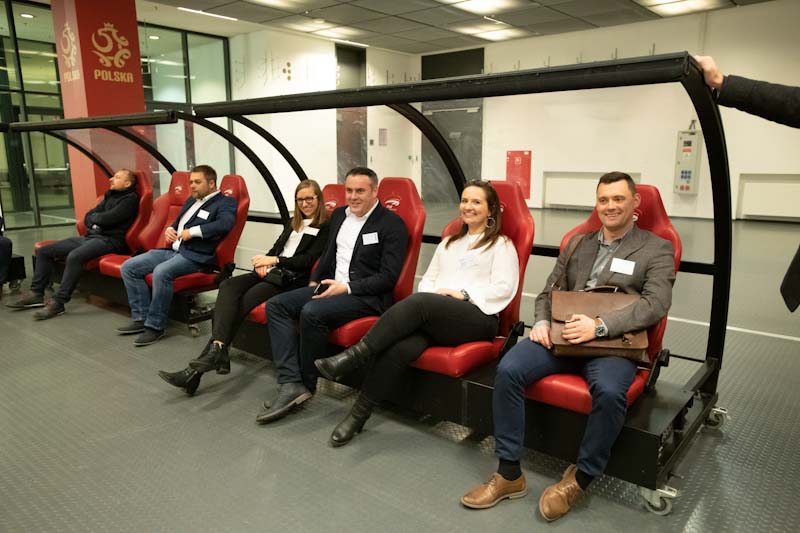 Zwiedzanie PGE Narodowego na zakończenie konferencji Polish Swiss 4.0 Roundtable 2019