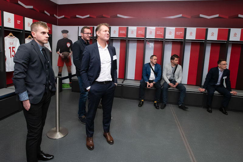 Zwiedzanie PGE Narodowego na zakończenie konferencji Polish Swiss 4.0 Roundtable 2019