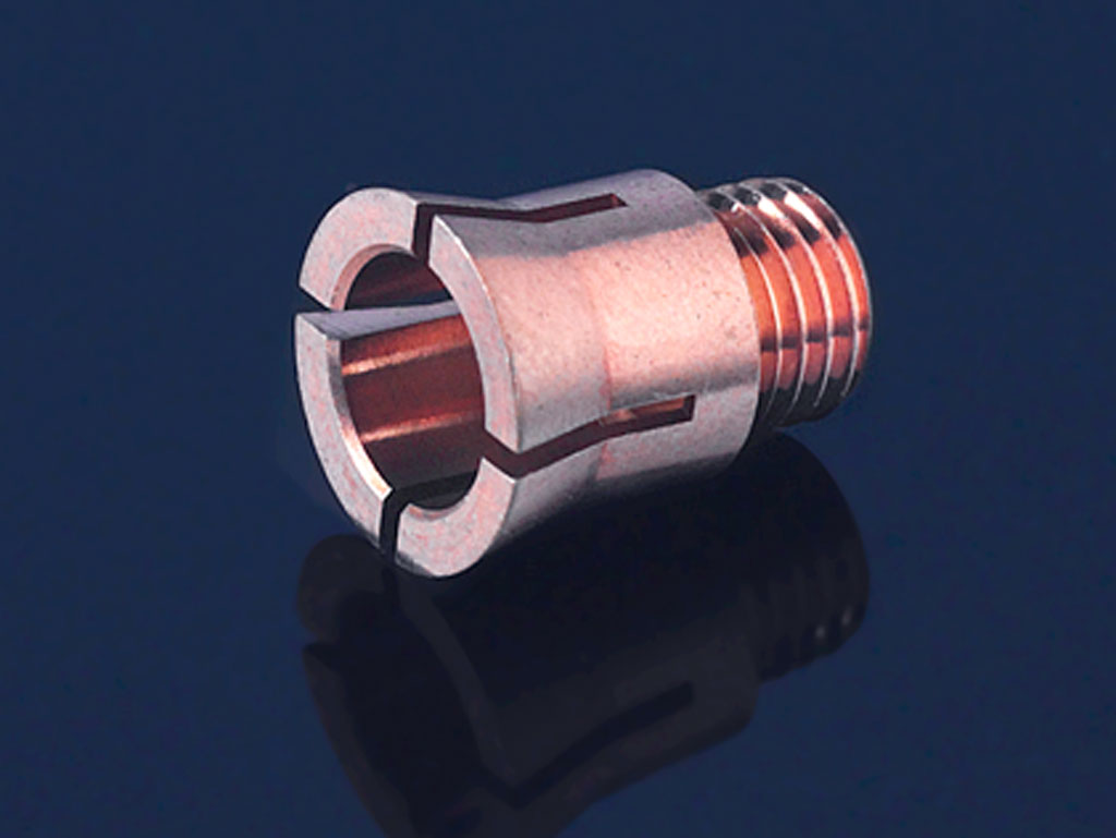 Collet ø 12 x 9 mm, copper-plated brass