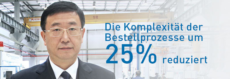 Die Komplexität der Bestellprozesse um 25% reduzieren