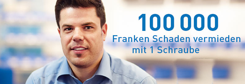 100 000 Franken Schaden vermieden mit einer Schraube