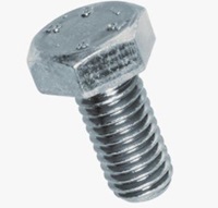 Hex head screw with zinc electroplating